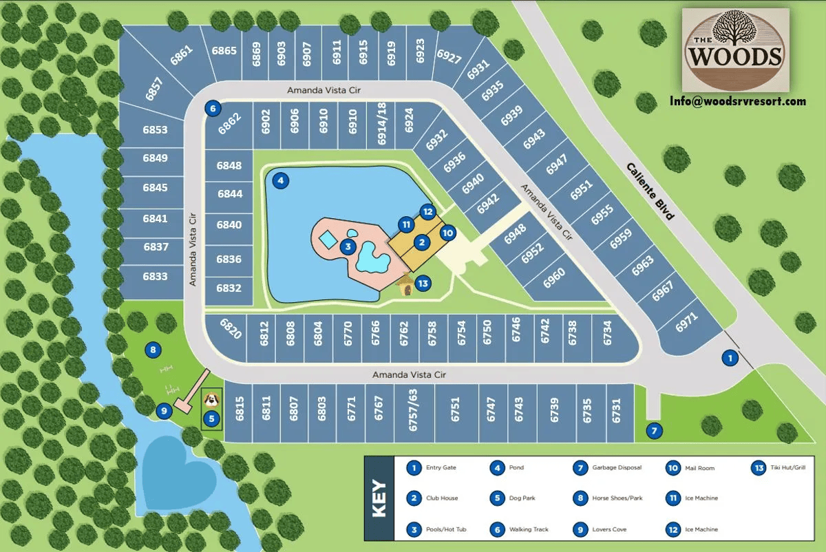 Resort Map The Woods RV Park Model Resort TheWoodsMap 