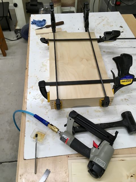 Clamped and tacked = Done!