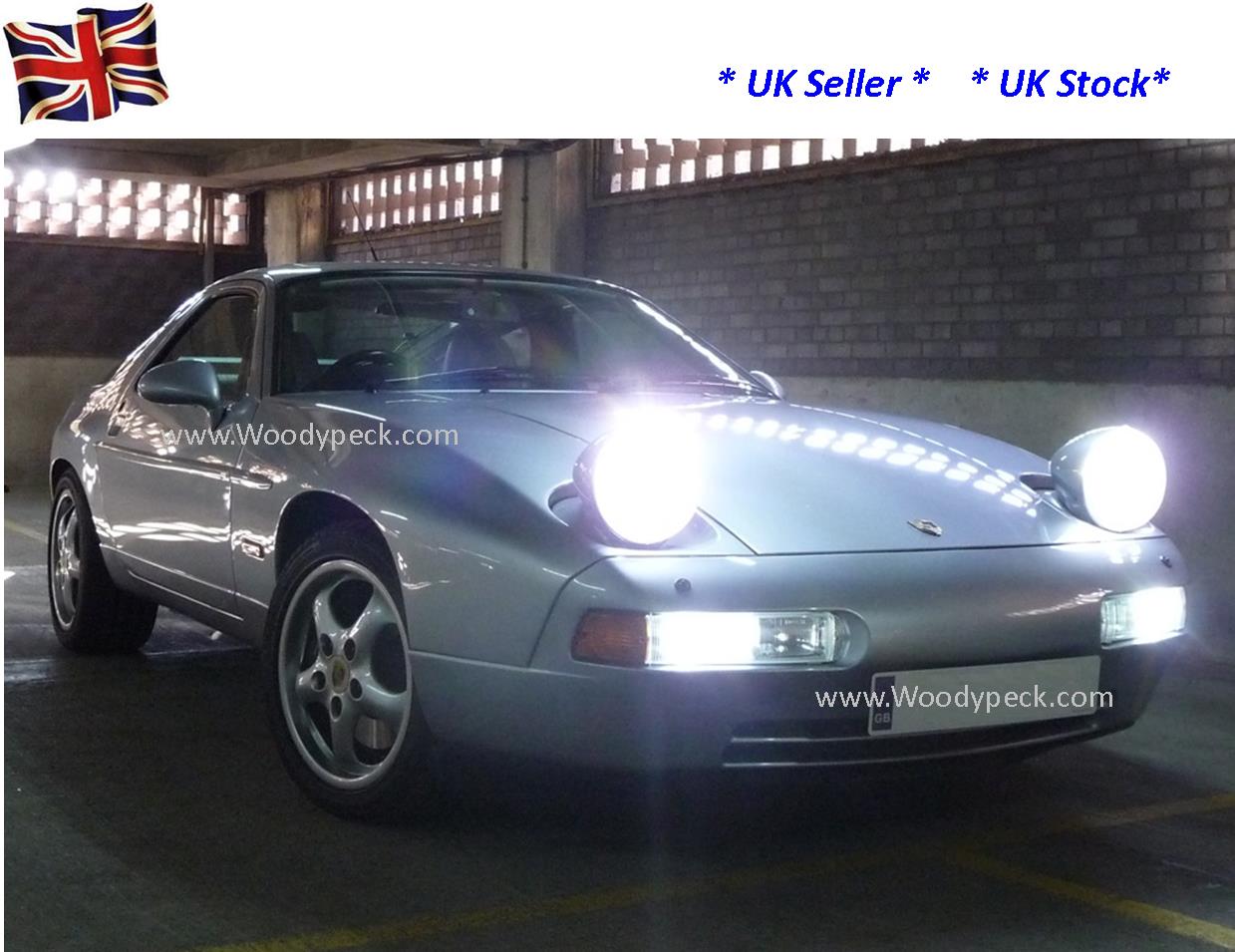 Porsche 928 USA Front LED upgrade kit H4, H3, Ba9s