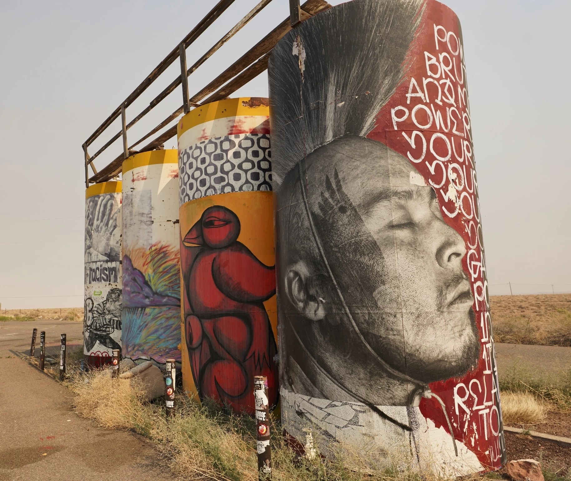 Painted desert project murals in Navajo Nation
