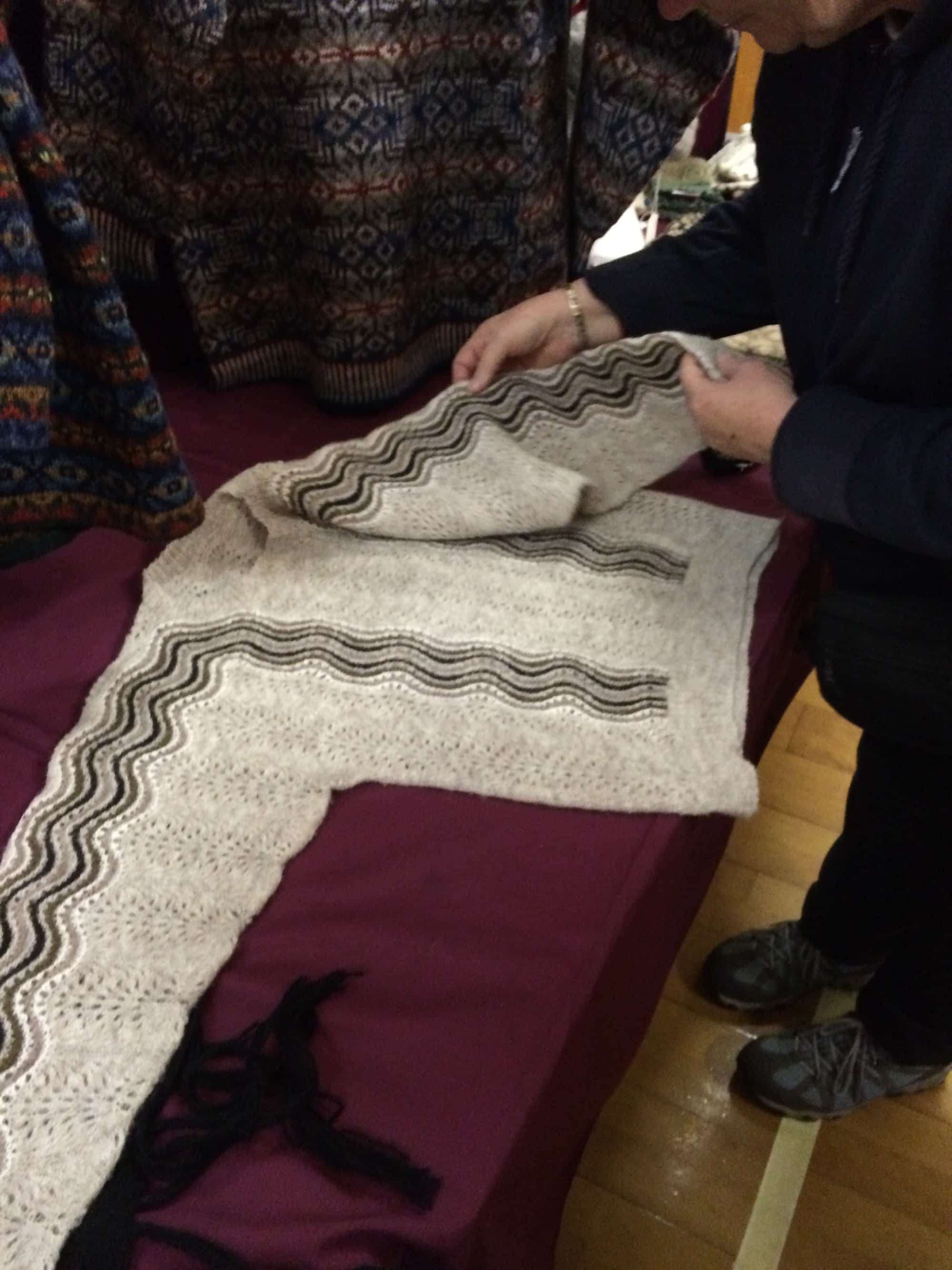 and a very wonderful sweater with unique construction