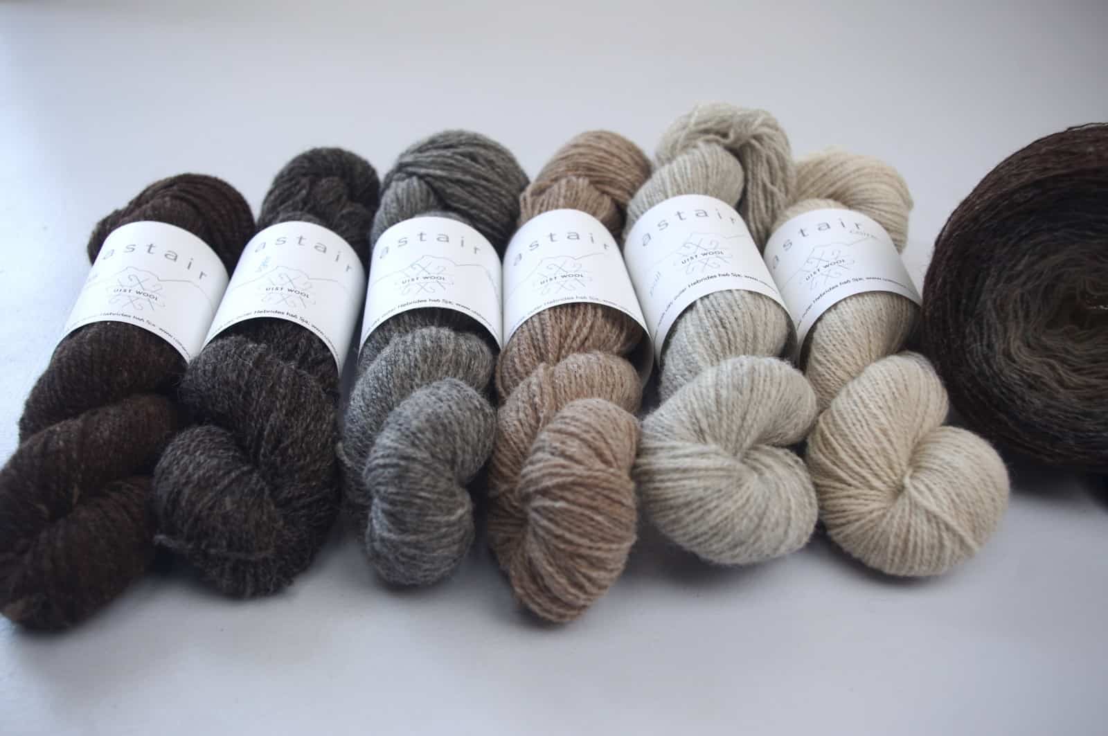 The range of Astair wool and alpaca blends
