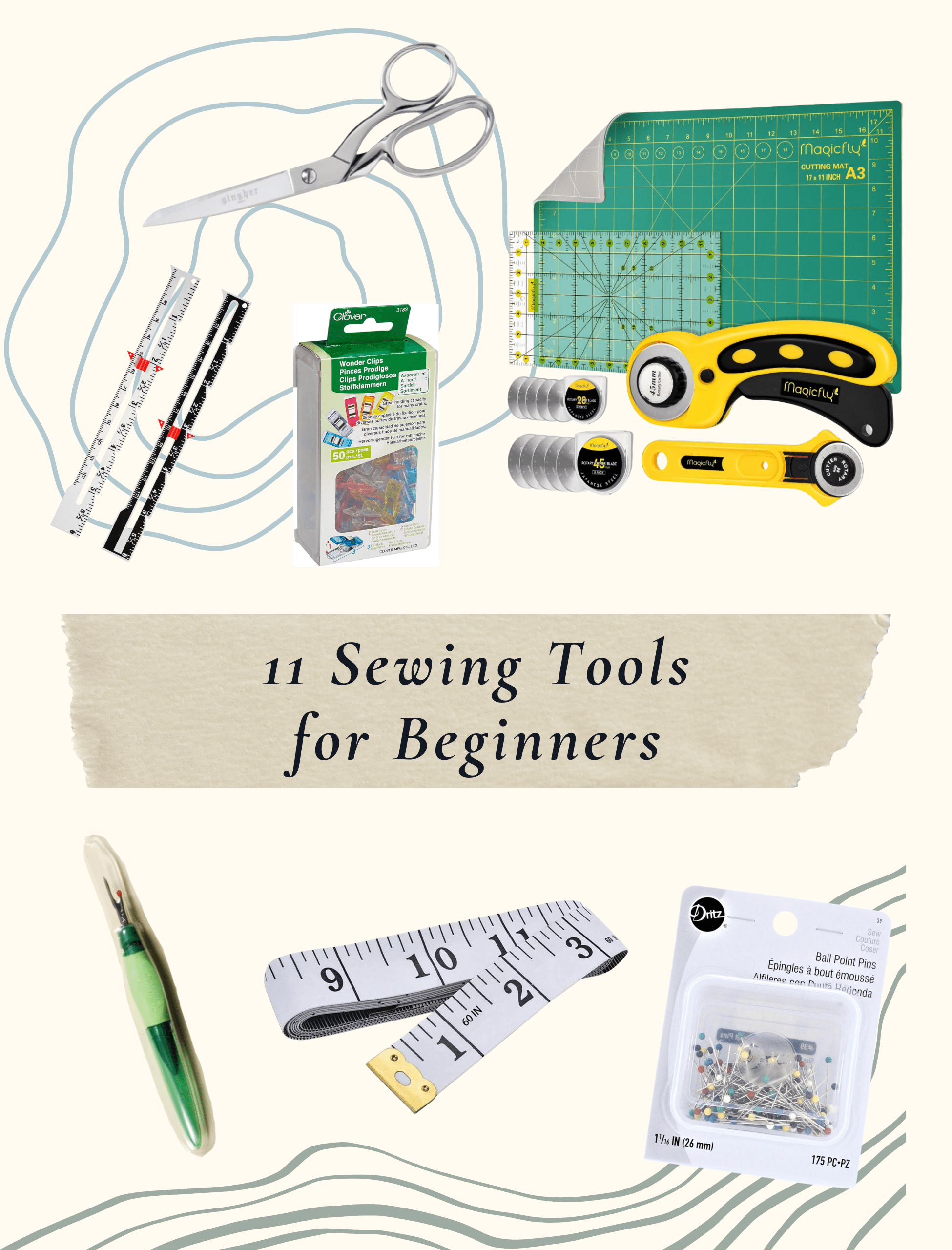 11 Sewing Tools for Beginners | Wool Wren Studio