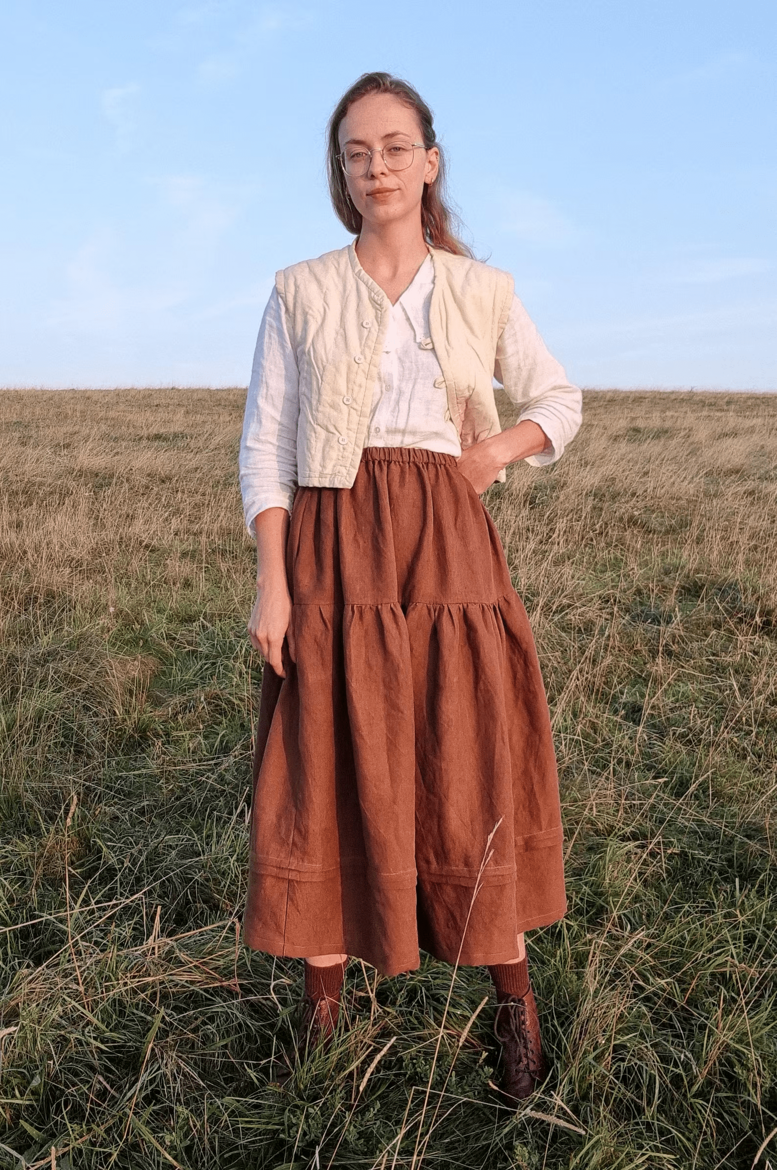 Bramble Skirt Sewing Pattern - Thread and Yarn | 15 Must Make Indie Skirt Sewing Patterns for a Handmade Wardrobe - Wool Wren Studio