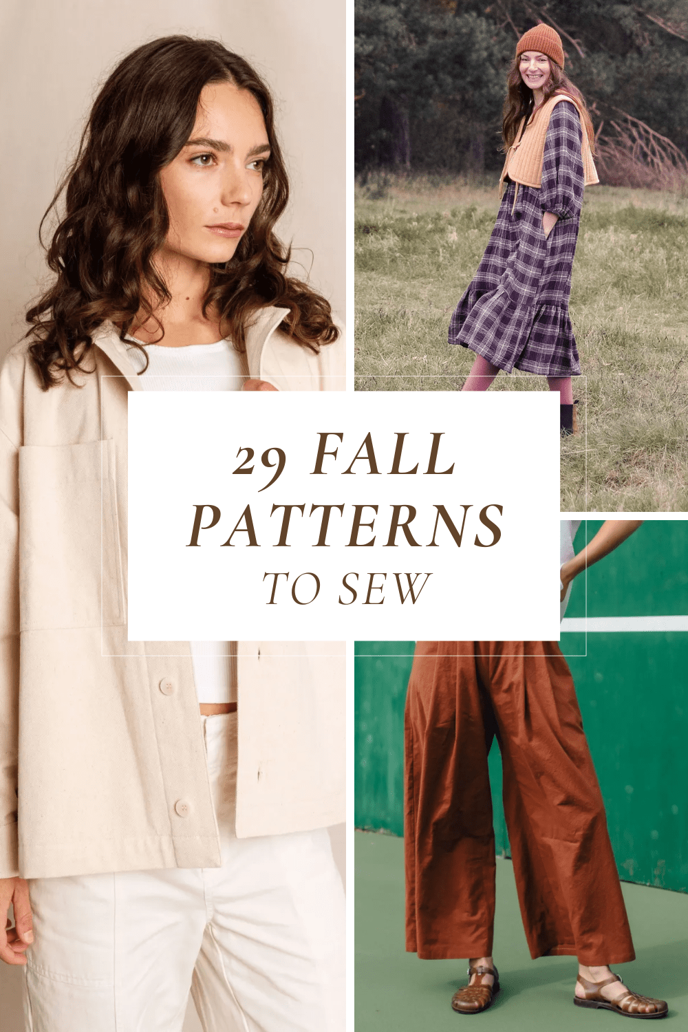 29 Sewing Patterns for Fall – 29 indie PDF sewing patterns featured on Wool Wren Studio