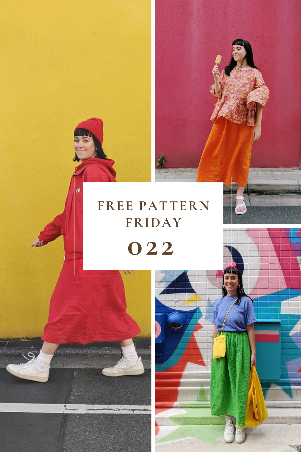 Free Pattern Friday 022 – Trapezoid Skirt by DIY Daisy free sewing pattern featured on Wool Wren Studio.