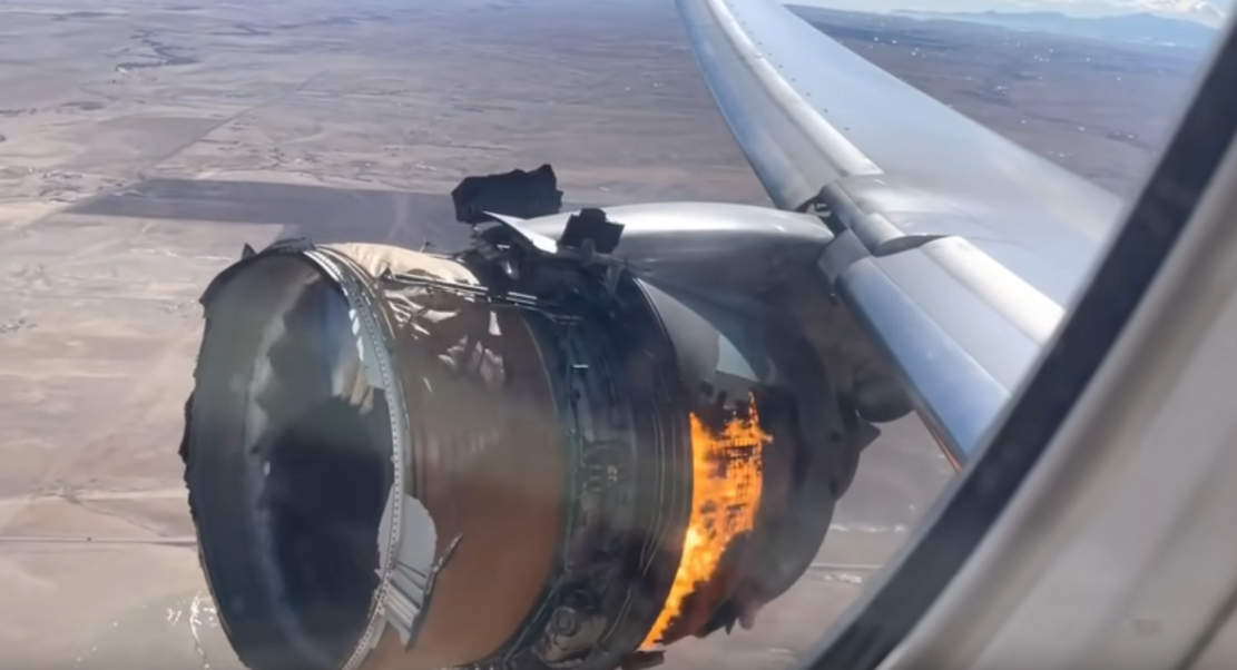 Plane Engine Explodes Mid-Flight