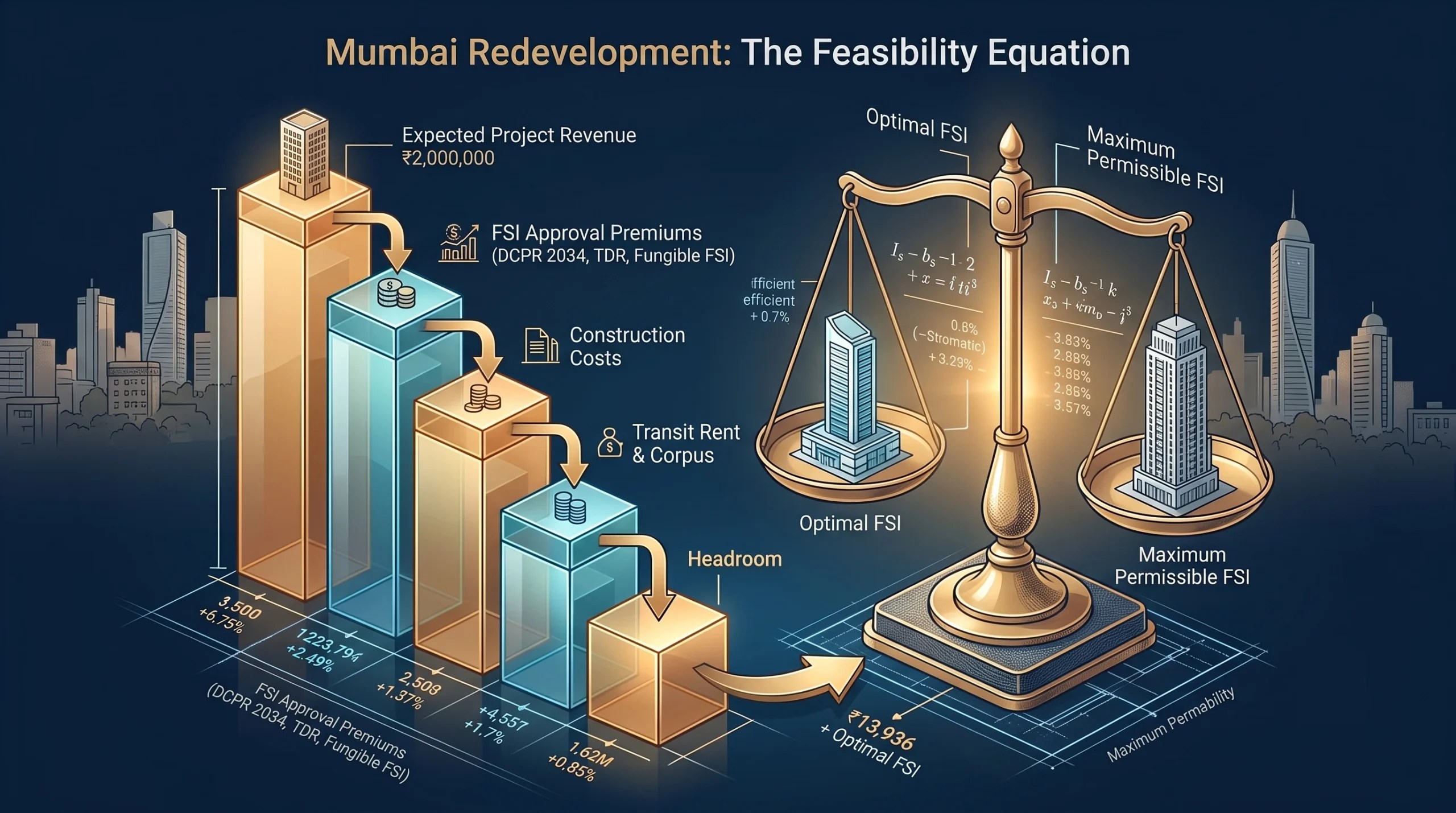 Feasibility equation in Mumbai redevelopment