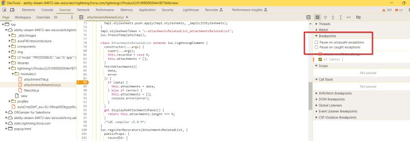 Advanced Salesforce Lwc Debugging With Chrome Developer Tools Beyond - High Resolution Light Images for Desktop