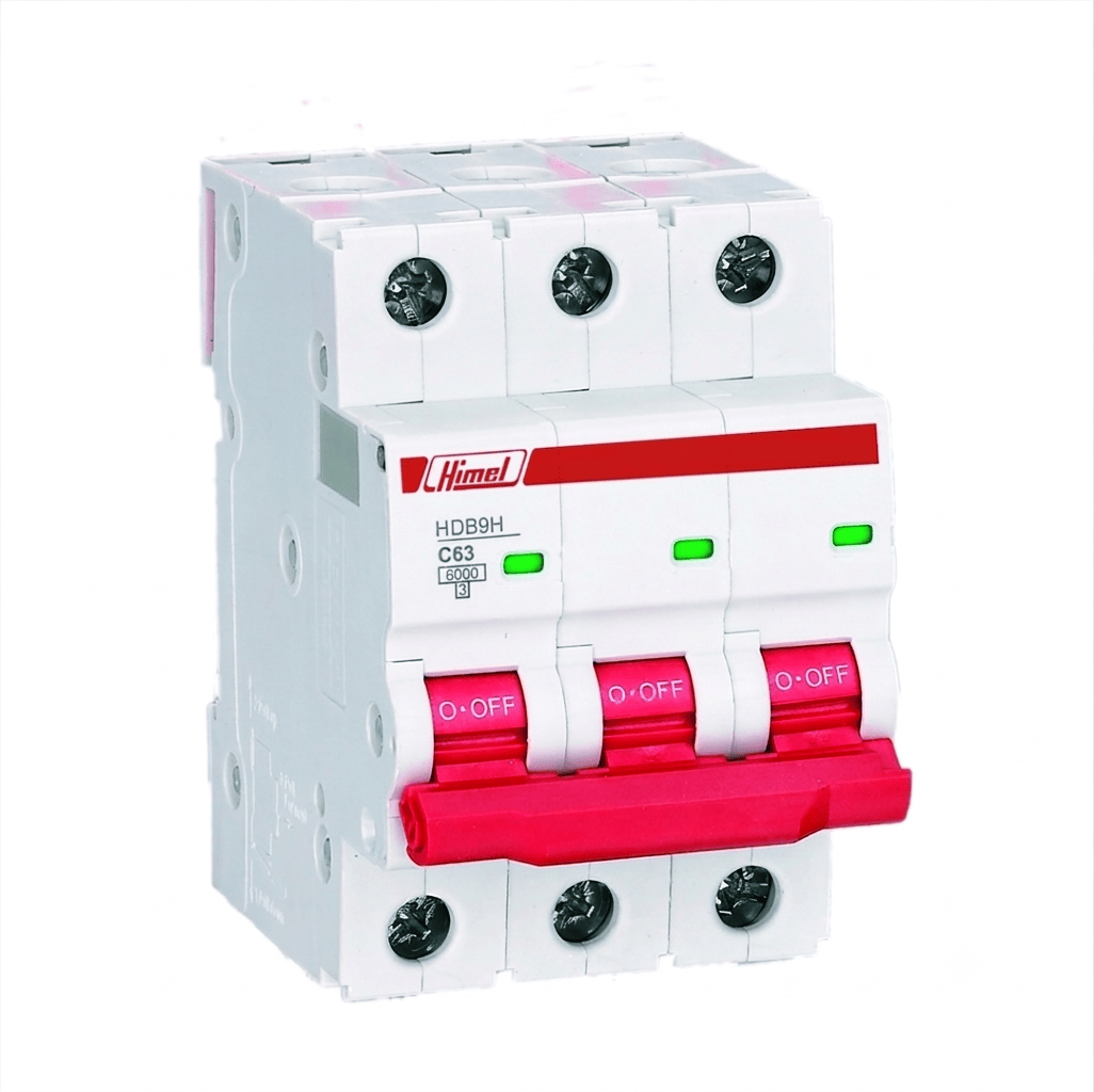 HIMEL HDB3WN3C63 Miniature Circuit Breaker 3P 63A 6kA Type C