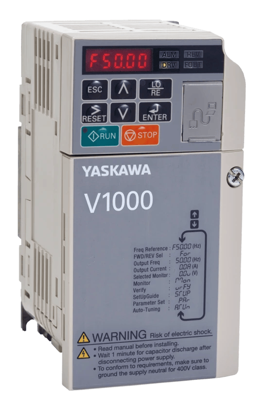 YASKAWA - Variable speed drive (INVERTER) - 1.1 kW/1.5 kW, 380 V, 3 phase, V1000 - CIMR-VC4A0004BAA
