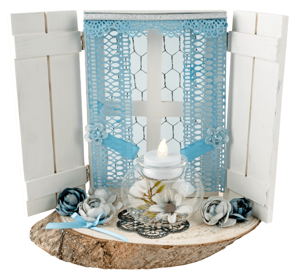 Deko Fenster Fensterrahmen Mit Rahmen Und Ablagebrett Holz Im Landhausstil Weiss Shabby