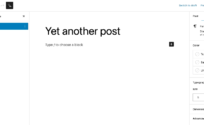 Code Block – Documentation – WordPress.org