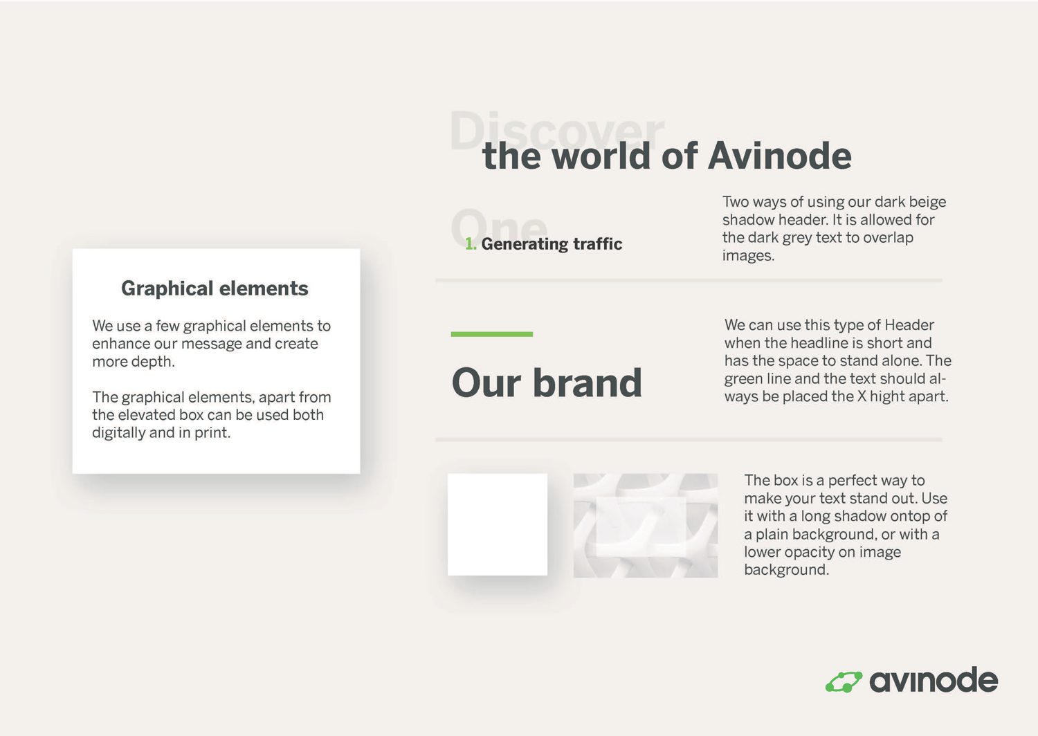 Example from visual guidelines of Avinode