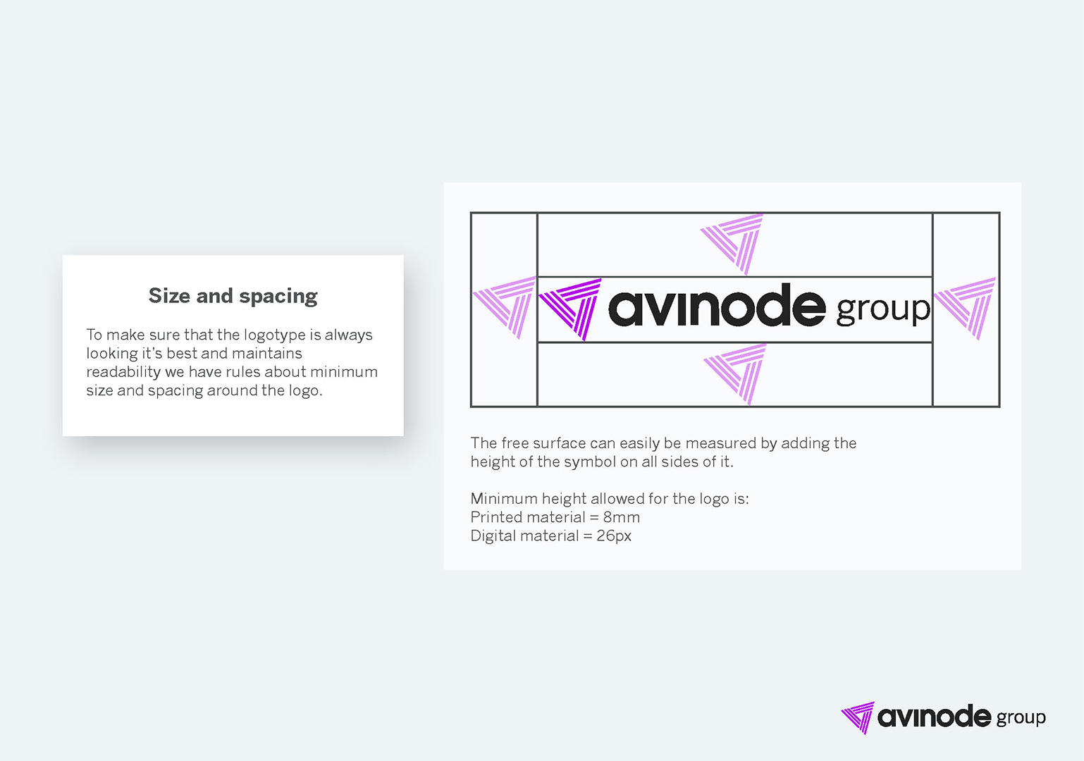 Example from visual guidelines of Avinode group