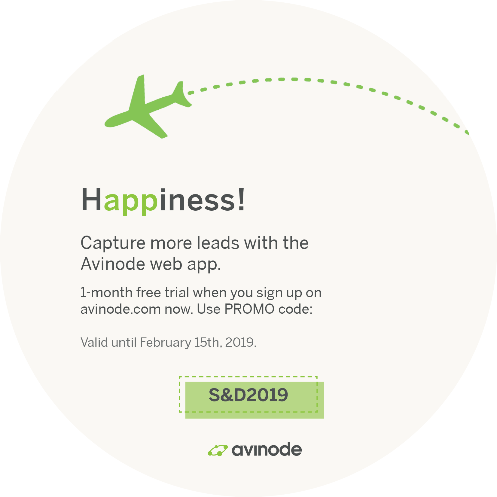Web app promotion add for Avinode web app