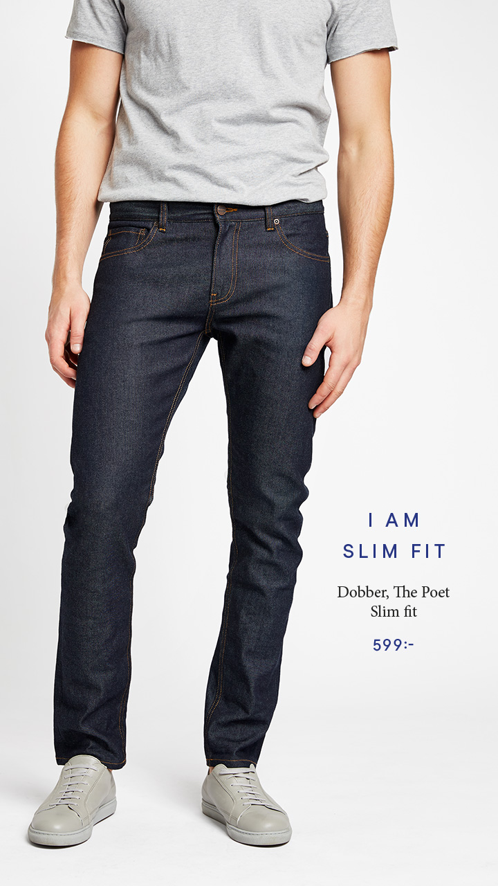 Add photo of slim fit men's jeans