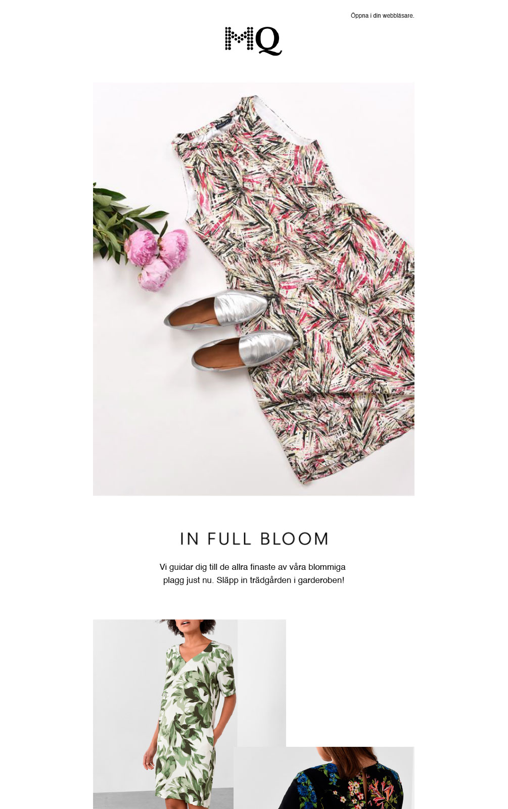 Campaign email for women's fashion