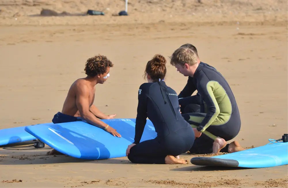 Surf lessons in Tamraght with Sunset Surfhouse