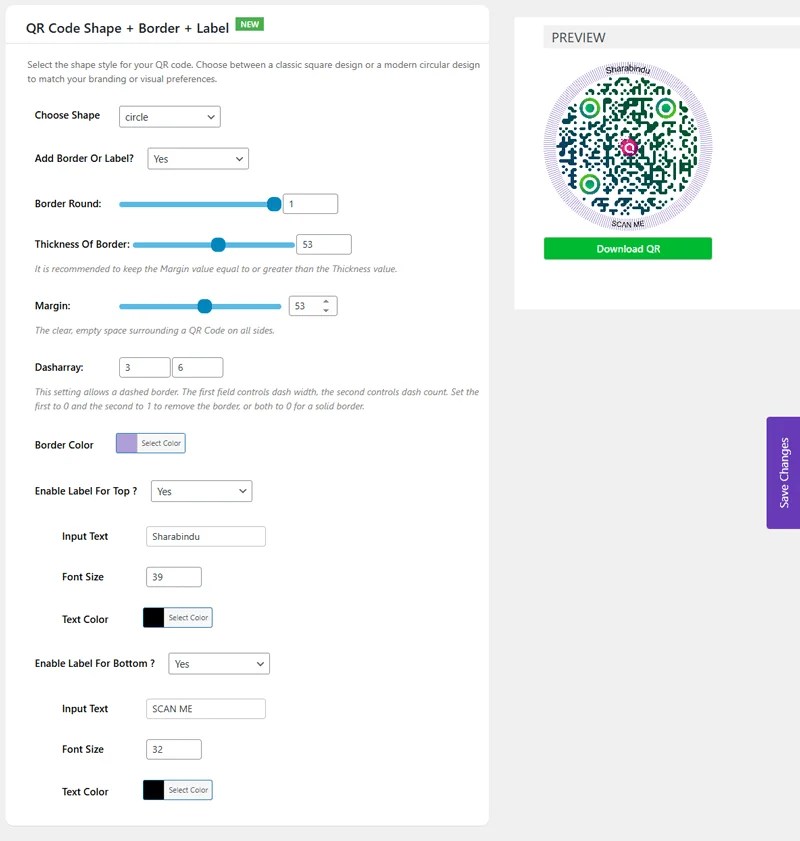QR Code Label