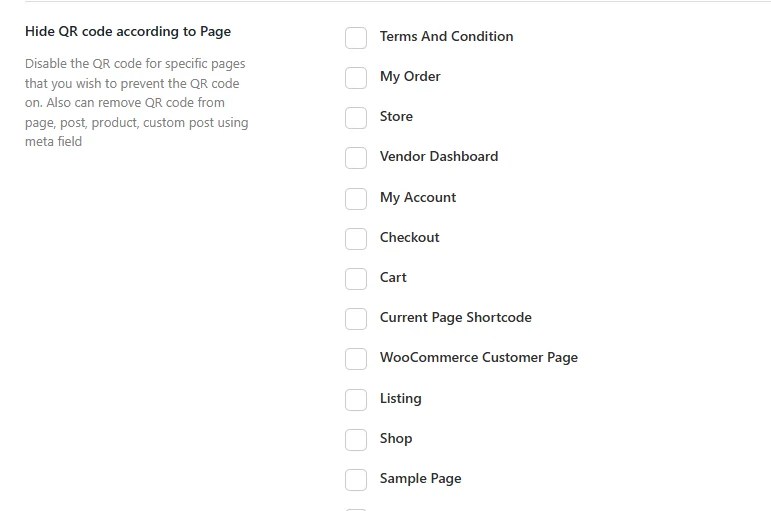 remove QR code from page