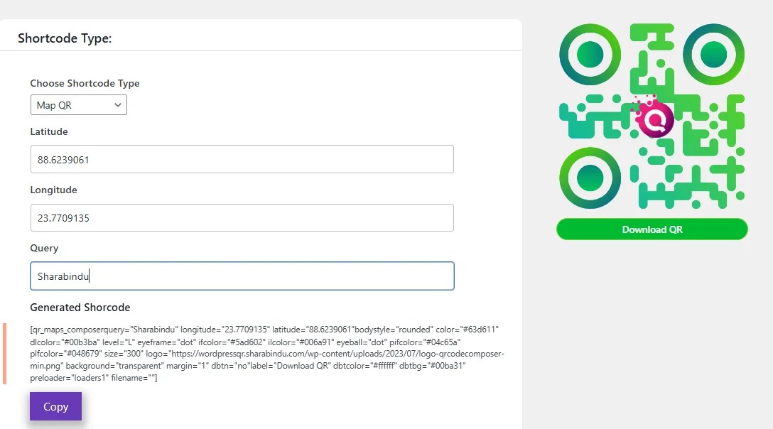 google Map QR code