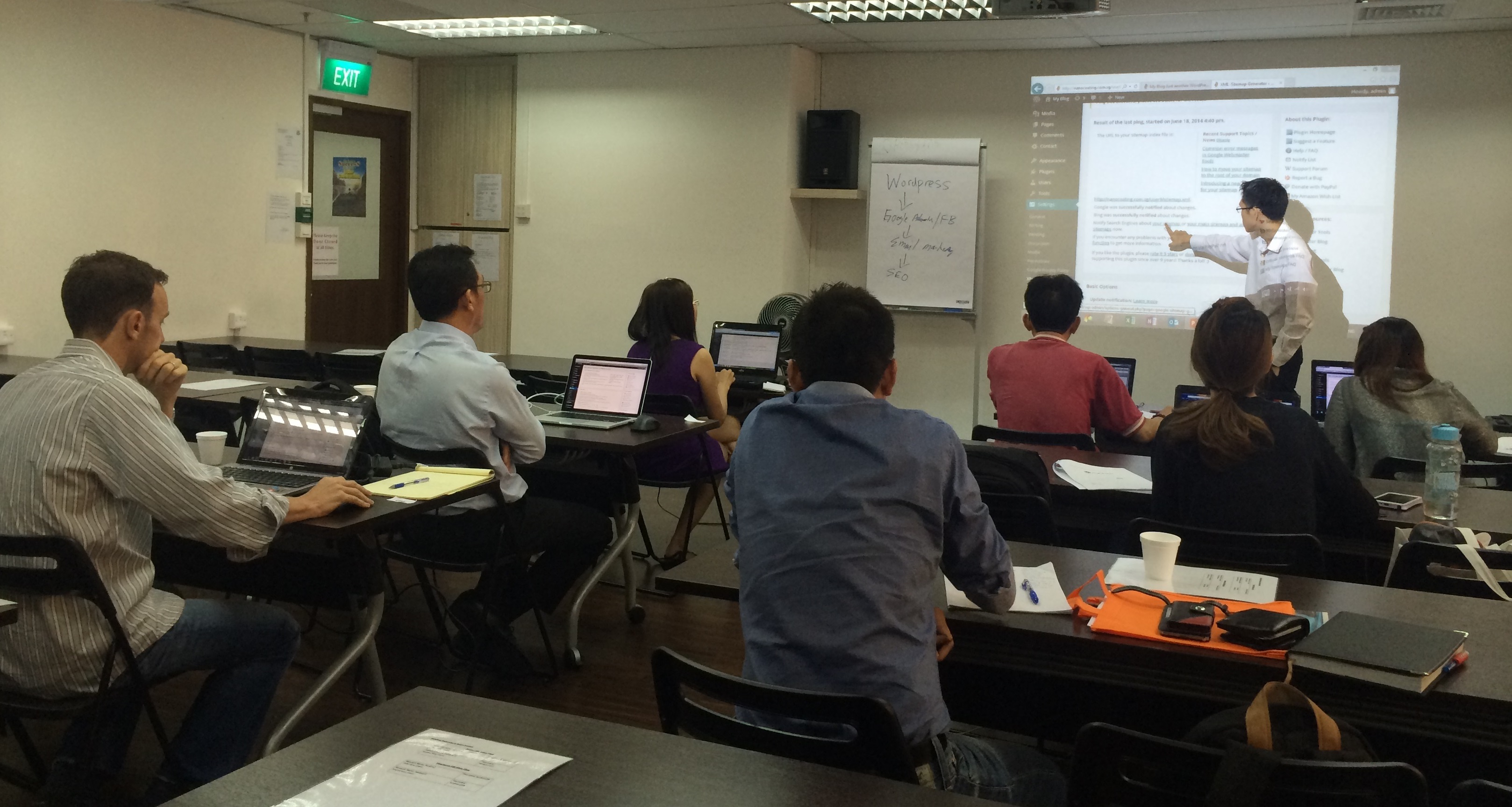 Admin can enter course certificate codes , and details in the panel and user can verify their certificate using . #1 Singapore WordPress Training Course at $198