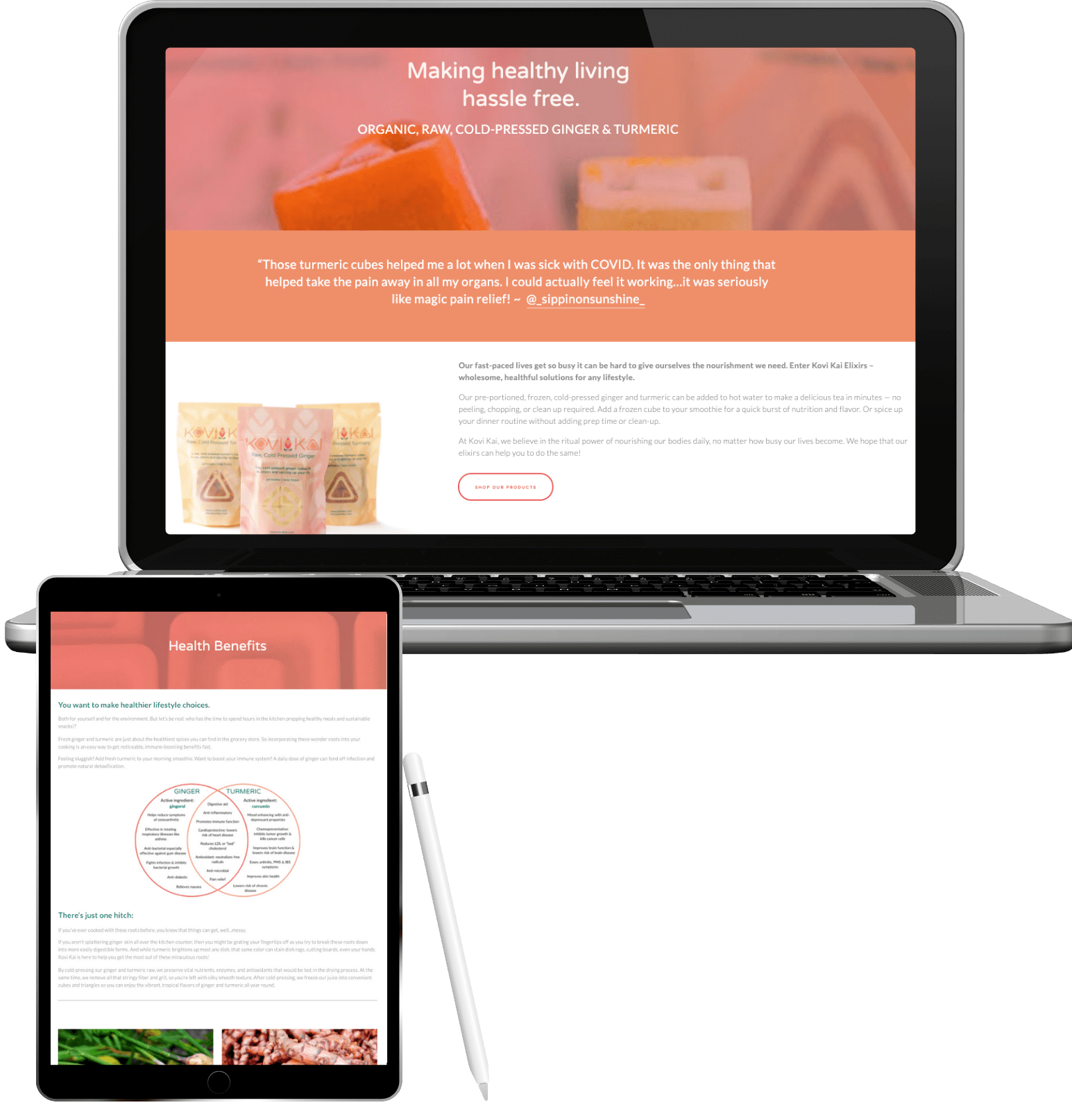Kovi Kai website copywriting