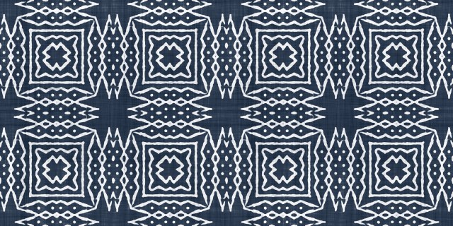 A repeating pattern on blue background.