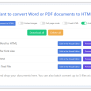 Batch Convert Documents To HTML – Word To HTML