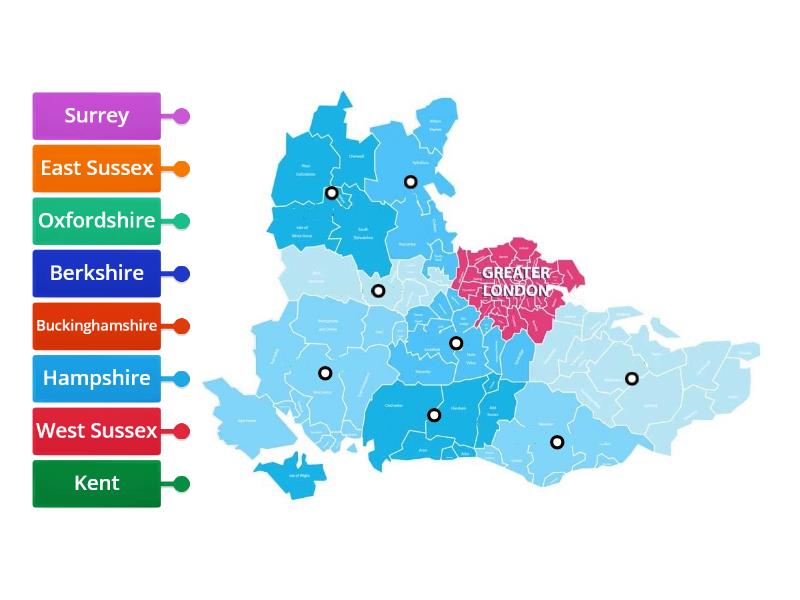 Counties Of The South East Yr 3 4 Labelled Diagram 0