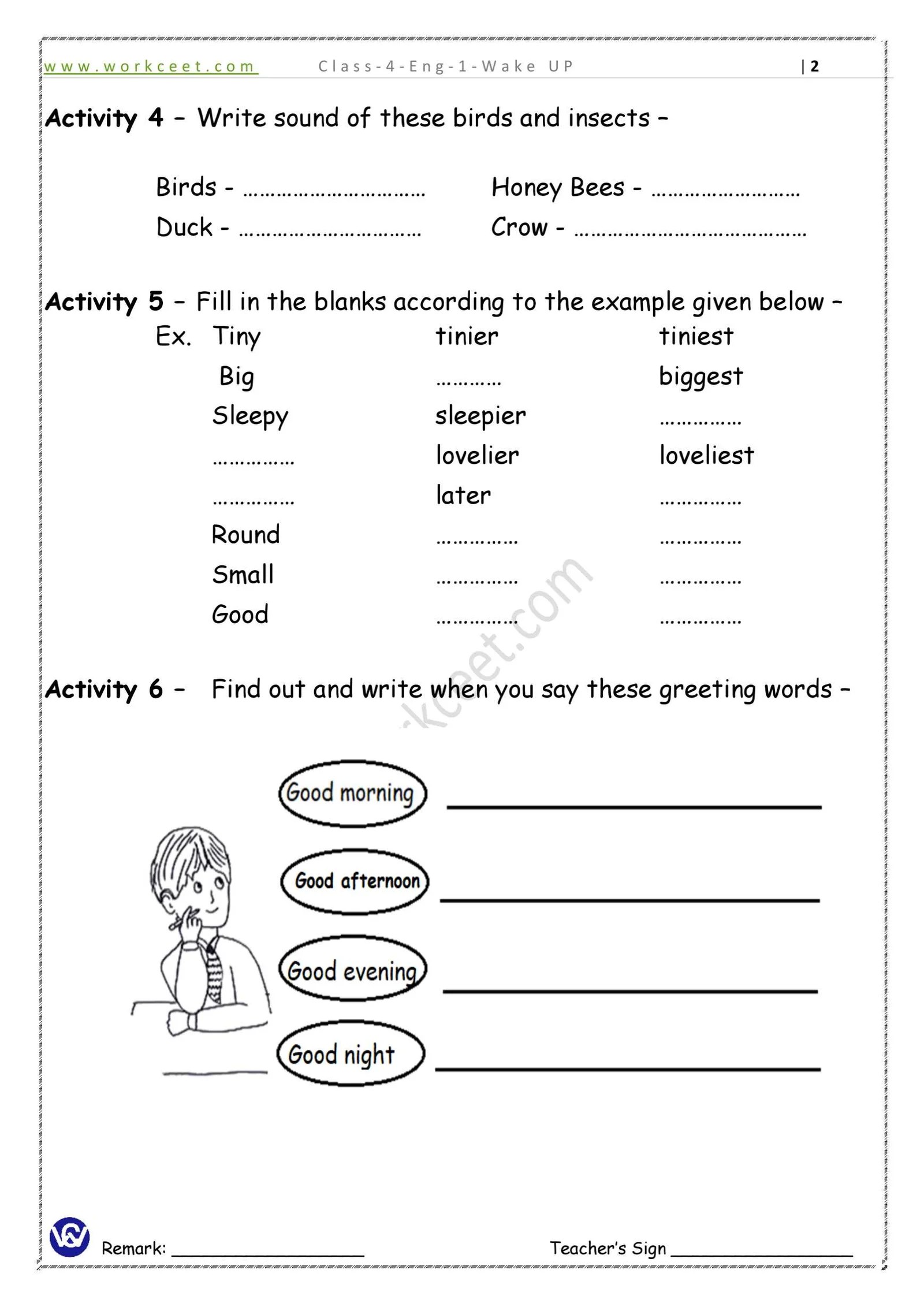 ESL Reading Worksheets Book PDF