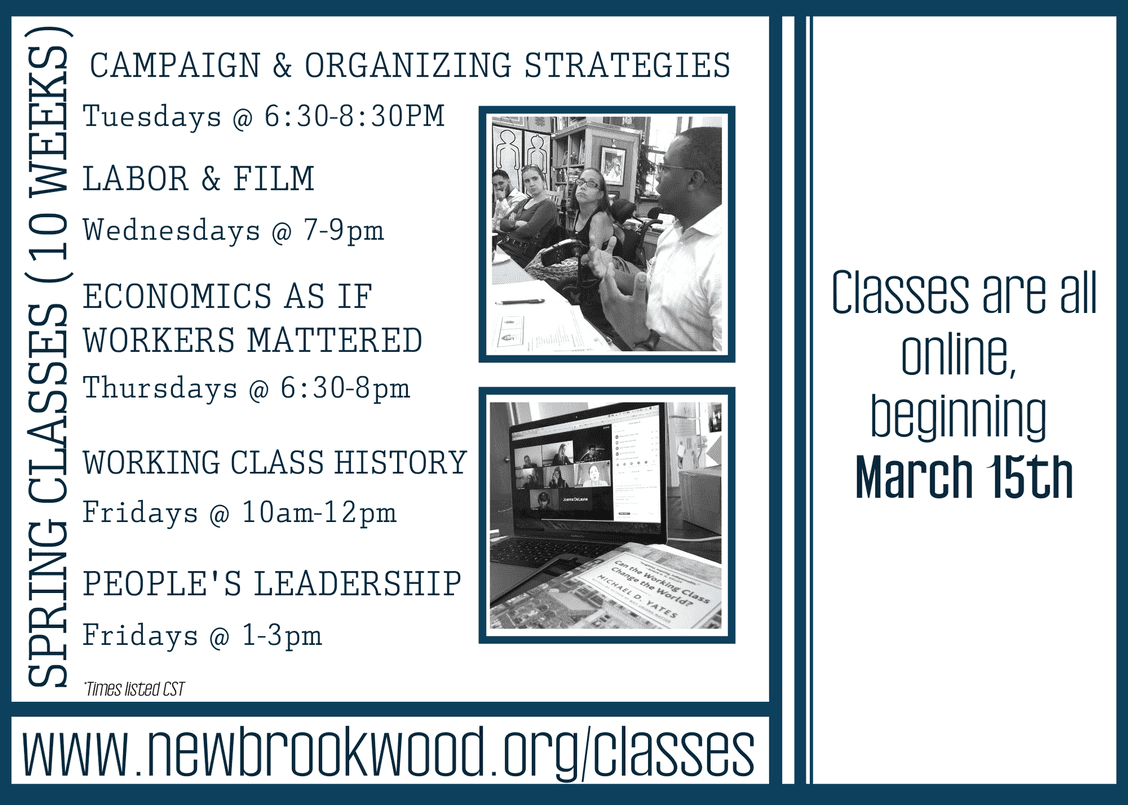 Newbrook Labor College — Register Today for Spring 2021!
