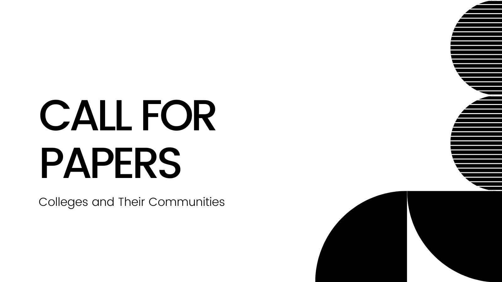Colleges & Communities CFP: April deadline!