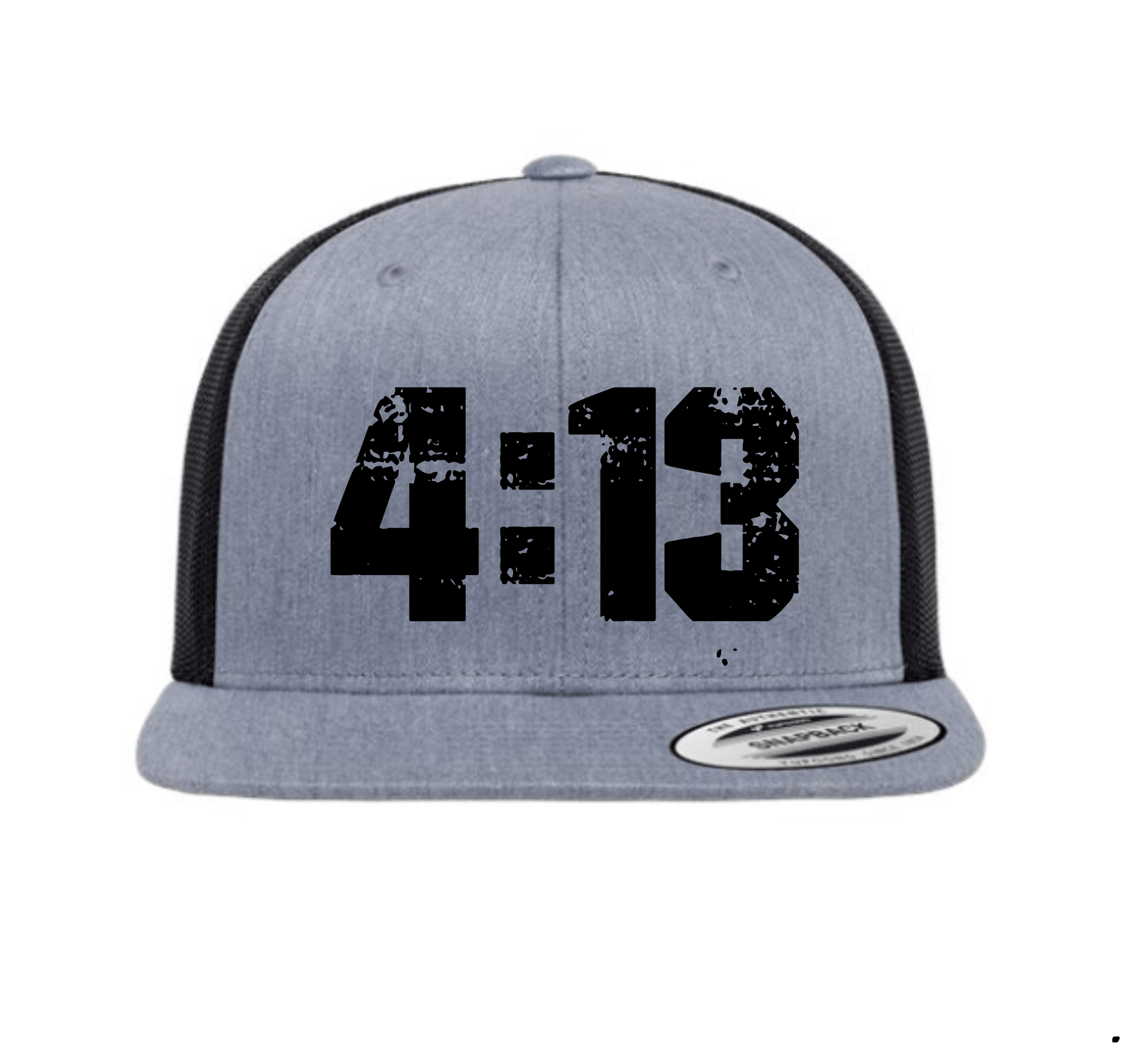 MENS 4:13 TRUCKER CAP HEATHER GREY/BLACK