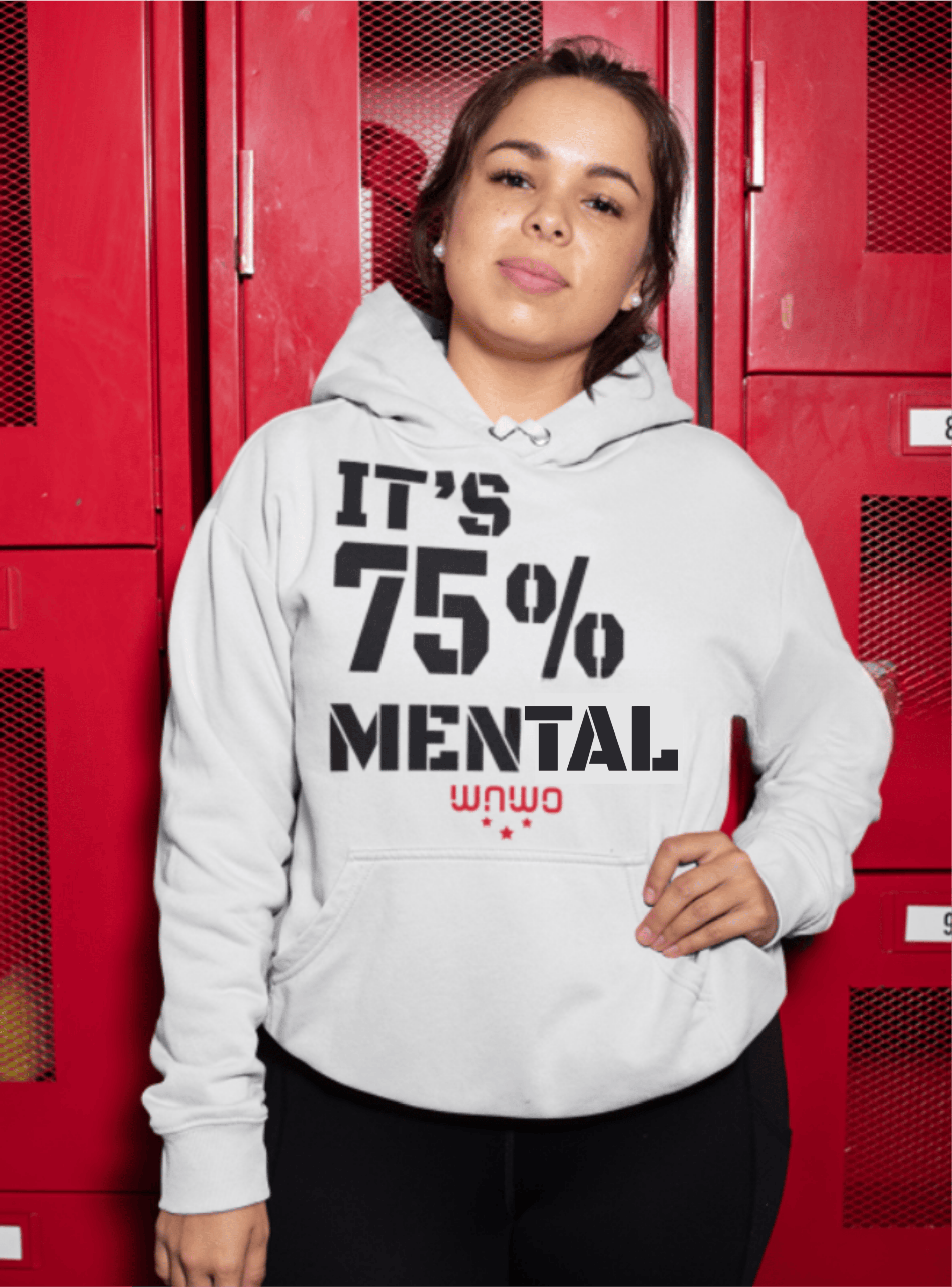 LADIES 75% MENTAL HOODIE