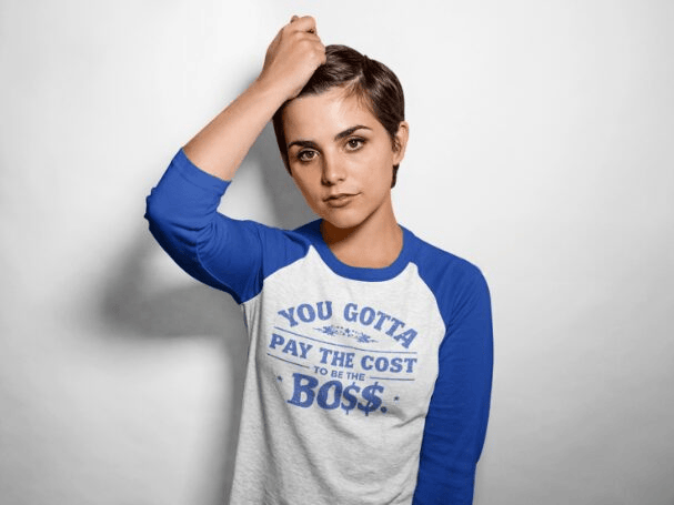 WNWO LADIES BOSS RAGLAND TEE