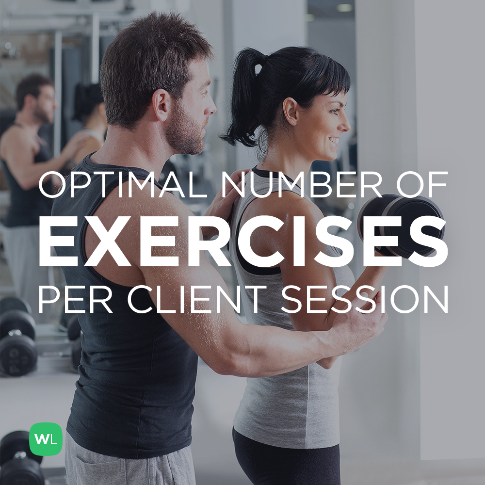 As a personal trainer, how many different exercises should you do with