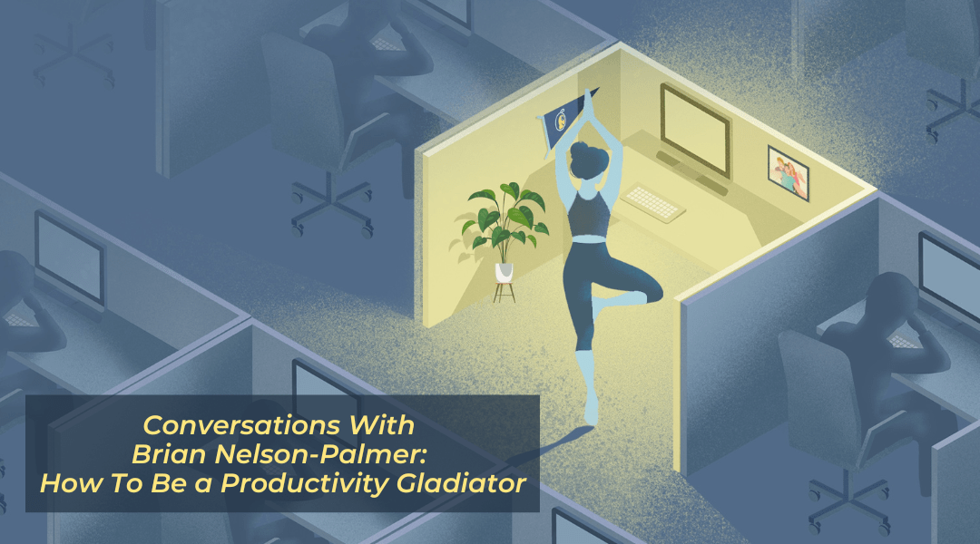 Podcast logo with title