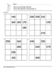 Count by 5 worksheets