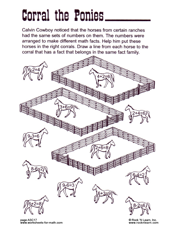 math worksheet asc17