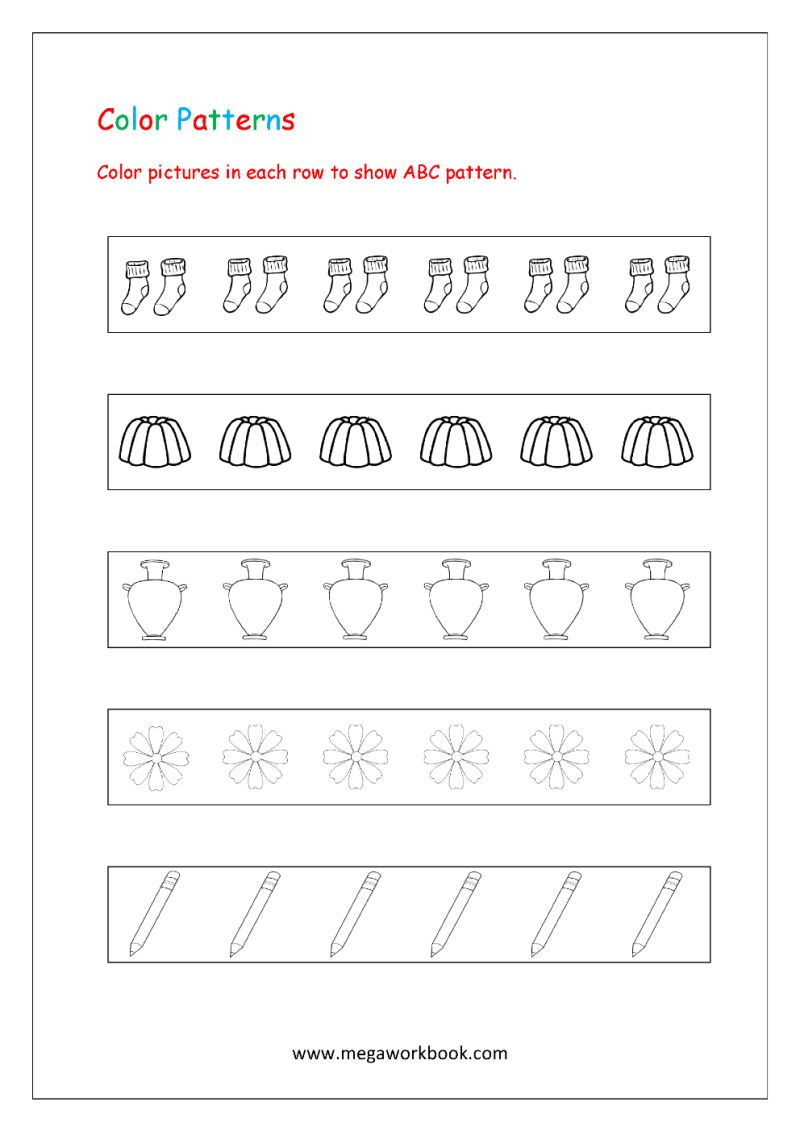 Kindergarten Patterns Practice Worksheets Helloprintable Com - Dark Illustrations - Professional Ultra HD Collection