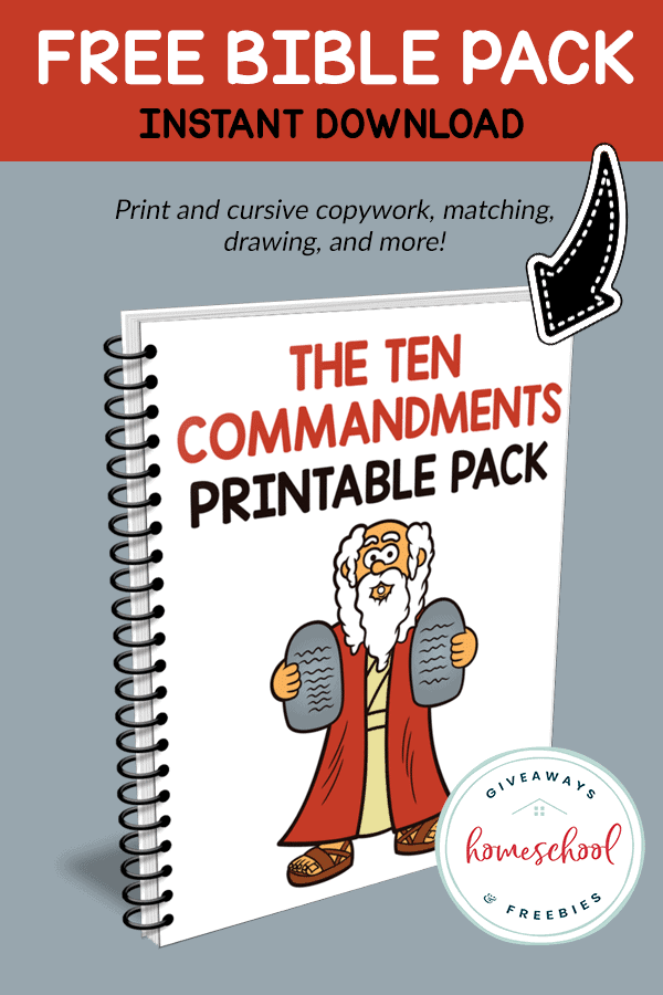 Ten commandments cut & paste worksheets for kids