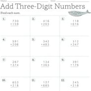 Printable multi-digit addition worksheets