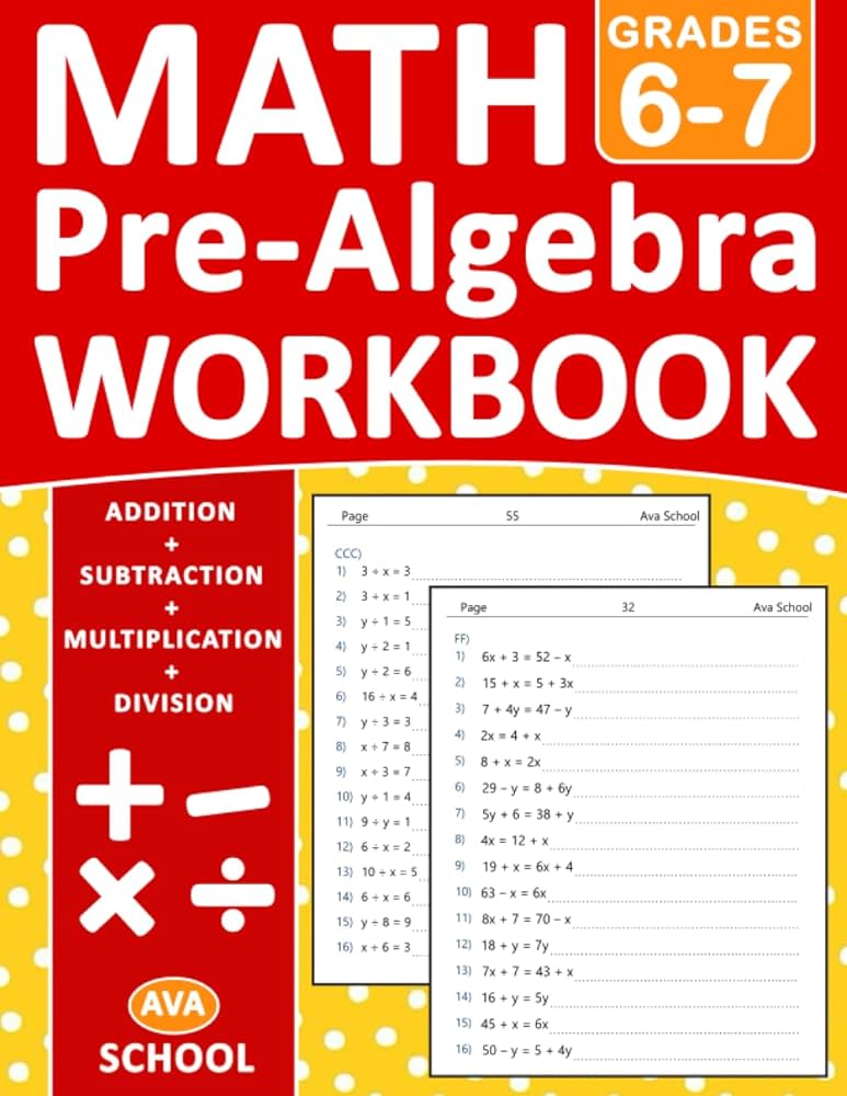Basic algebra worksheets