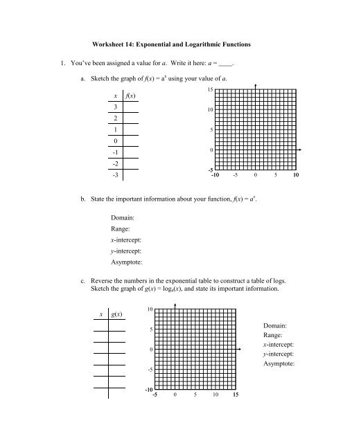 Free exponential function worksheet, download free exponential function