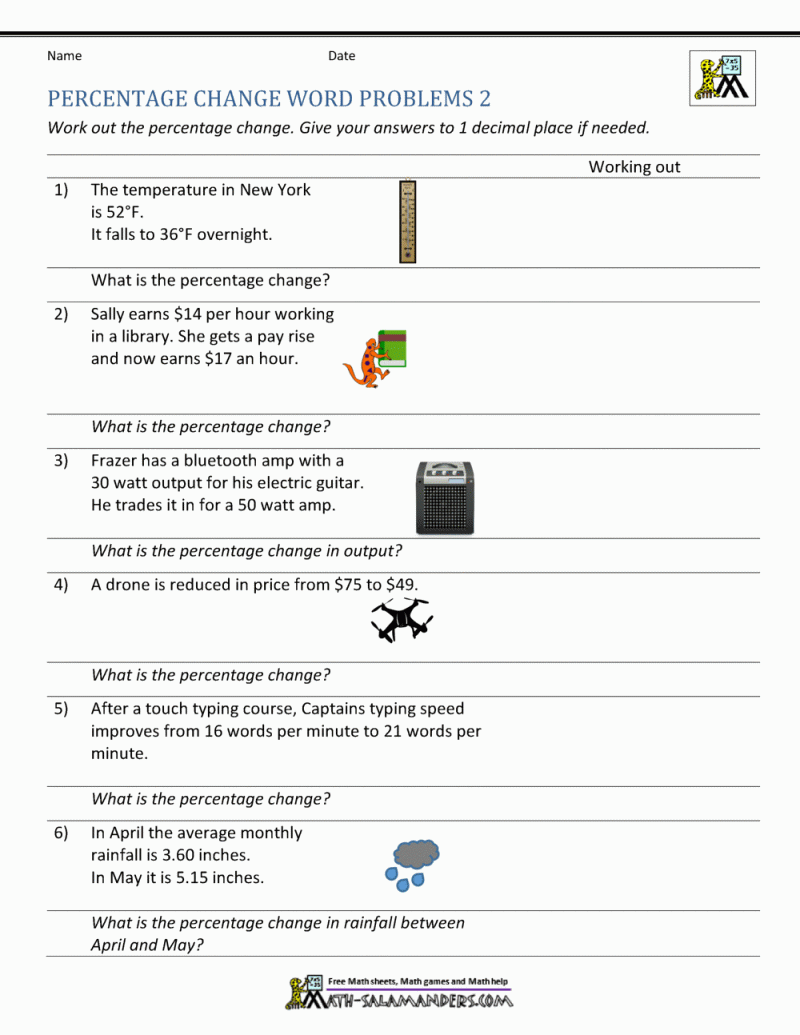 Percentage Increase And Decrease Worksheet For 5th 6th Grade Lesson Planet - Download Elegant Abstract Design | Desktop