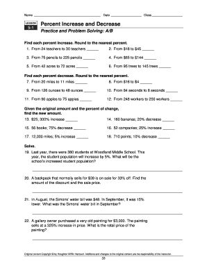 Percent Increase And Decrease Worksheet 1 Answer Key Airslate - Premium Dark Background Gallery - Retina