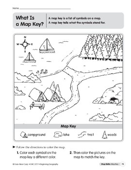 Map Key Clip Art Map Key And Symbols Lesson Plans Worksheets Printable Map Key 13 