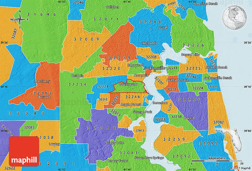 Postal Zip Code Map Florida Printable Zip Code Map Fl 20 